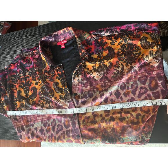 Vintage Y2K Trashy 2000's Mobwife Sheer Leopard Print Blouse - Picture 8 of 8